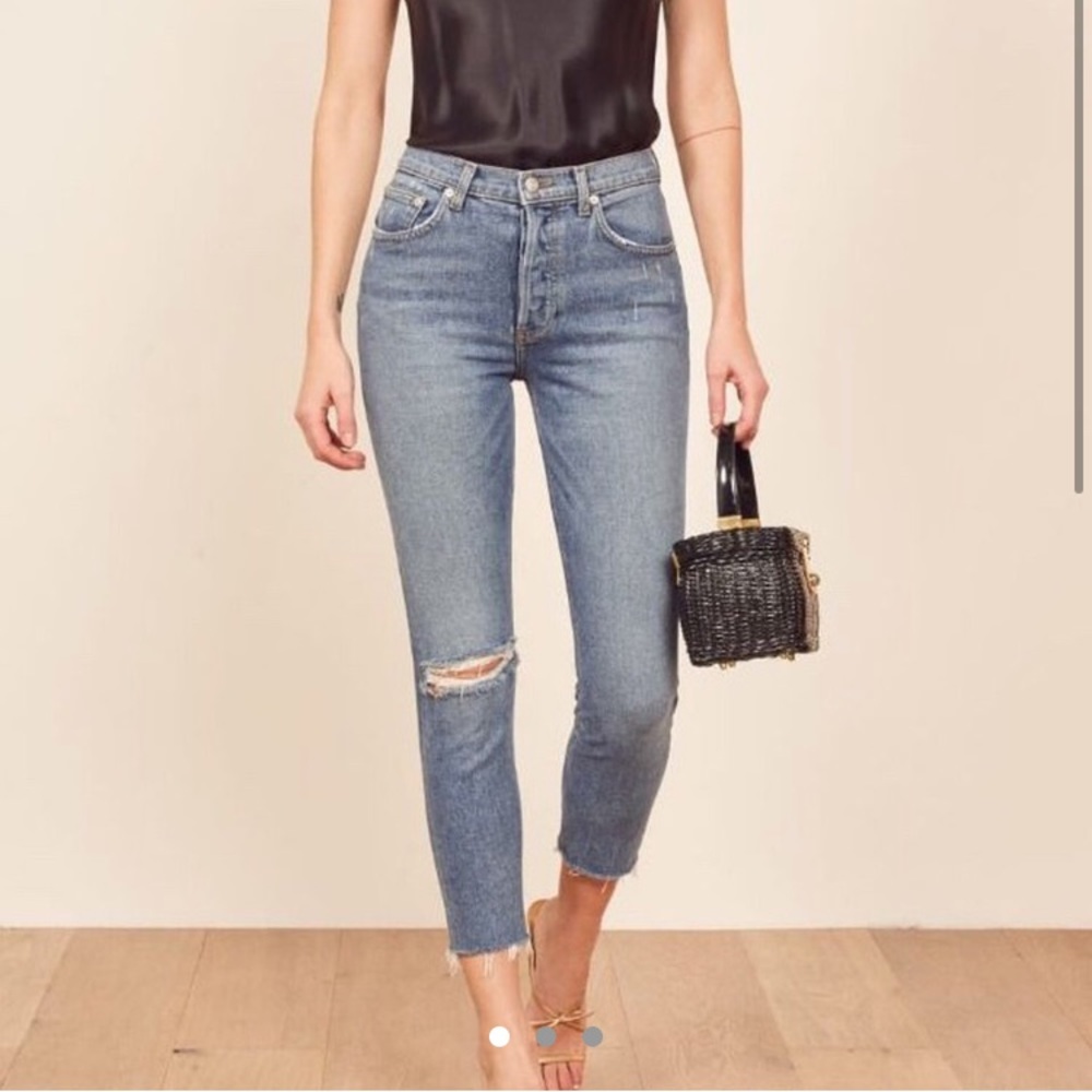 Reformation Serena High Skinny Crop Jean